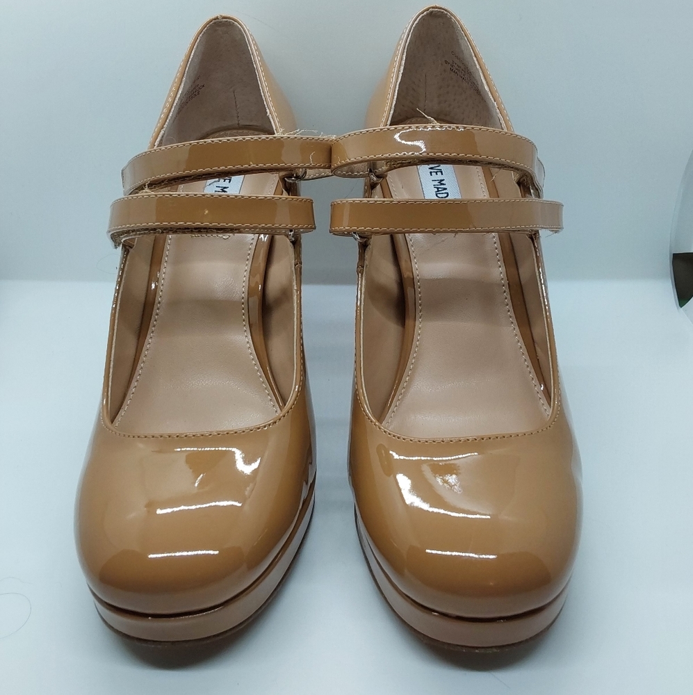 Steve Madden Linus Mary Jane Pump Camel